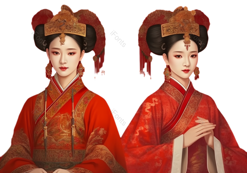 复古图片,中国风元素,婚礼PNG,浪漫免抠素材